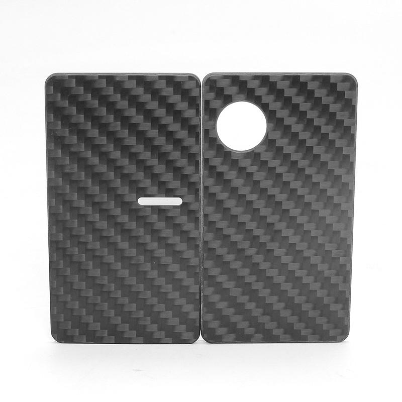 SXK Round Replacement Front + Back Cover Panel Plate for dotMod dotAIO V2 Pod Carbon Fiber