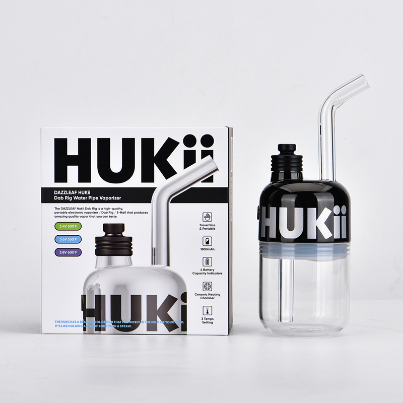 Authentic DAZZLEAF Hukii Dab Rig Water Pipe Vaporizer Kit 1800mAh