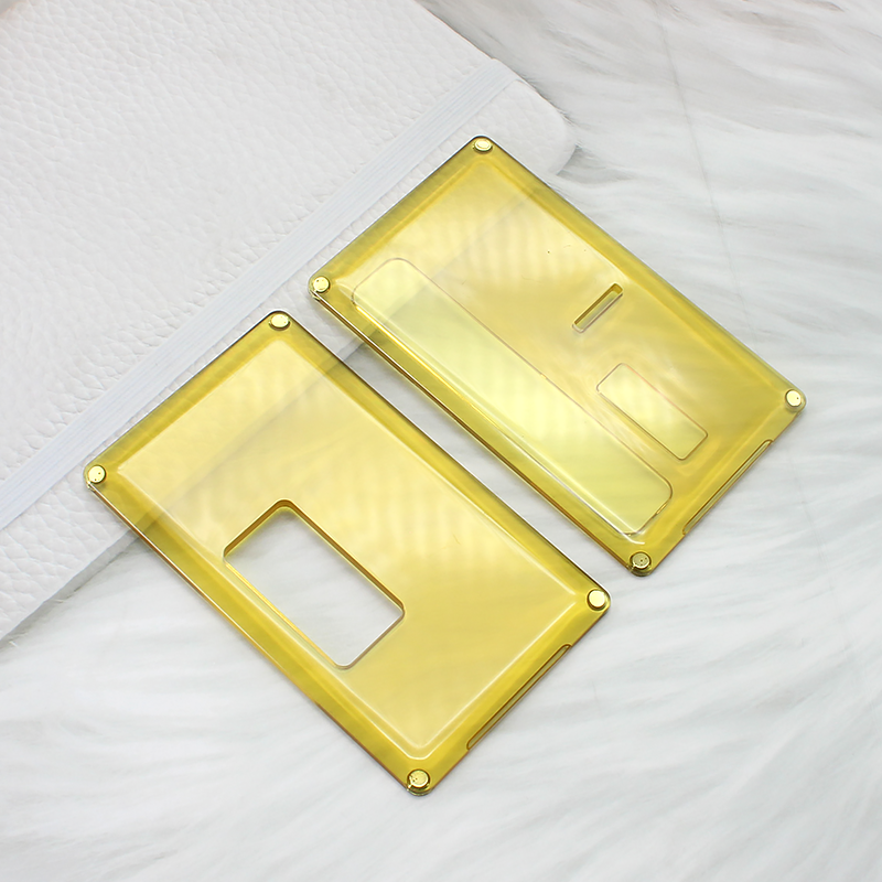 Authentic ETU Square Front + Back Door Panel Plates for BB / Billet Box Mod PCTG (2 PCS)