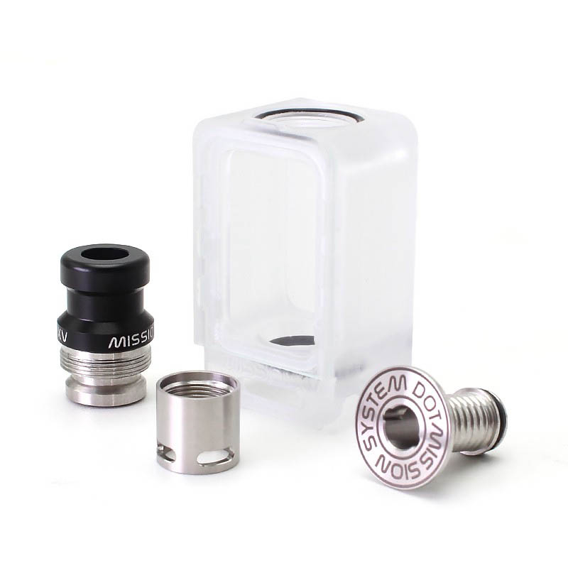 SXK Mission XV DotBoro Style Boro Tank + Drip Tip Set for KB2 RBA