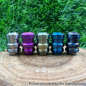 Misi Never Normal Titanium Drip Tip untuk BB / Billet / Boro AIO Box Mod -Air Sisipkan 1.5mm / 2mm / 3.5mm