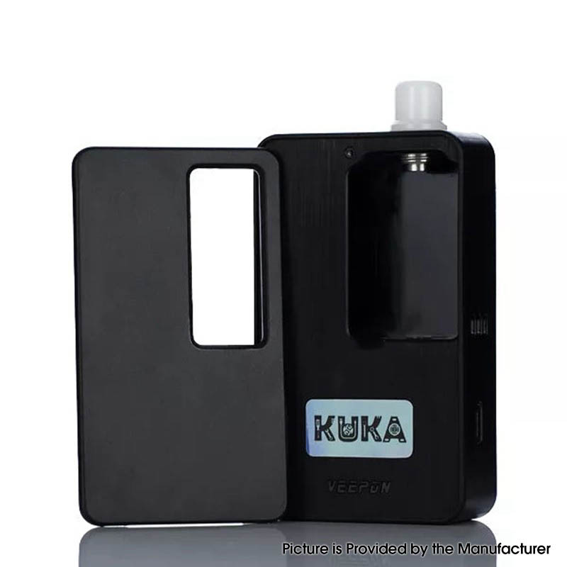 Authentic Veepon Kuka Pro AIO 60W Boro Box Mod Kit VW 1~60W, 1 x 18650, 0.3 / 0.6ohm, 5ml, KUKA Boro RBA, VP60 Chip