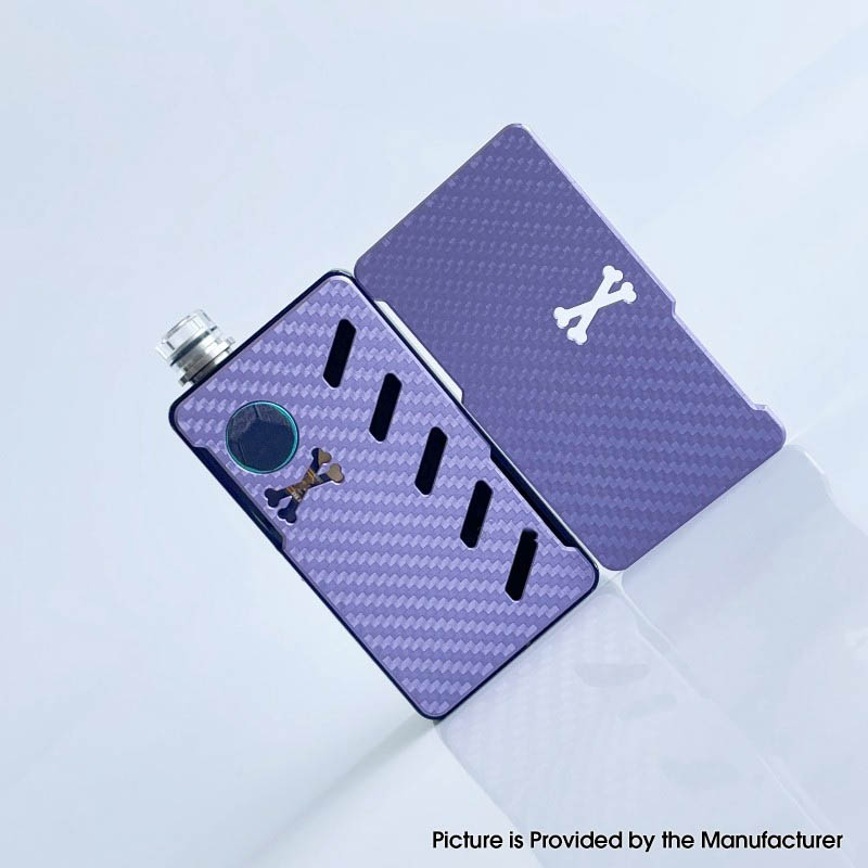 authentic Rekavape ODB 교체 전면 + 뒤쪽 커버 패널 플레이트 Mod dot AIO v2 알루미늄 합금 + 탄소 섬유