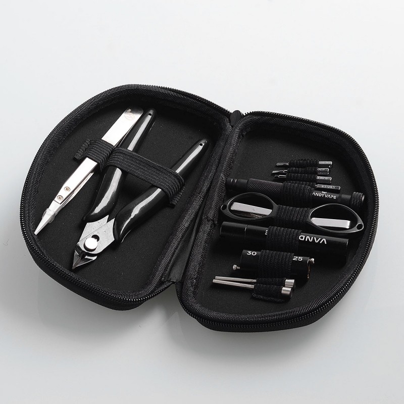 Authentic Vandy Vape Tool Kit Pro for DIY Coil Building - Tweezers + Screwdrivers + Coiling Kit + Scissors + Pliers