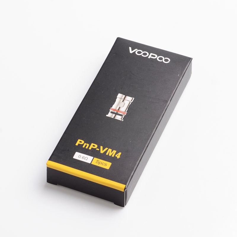 Authentic Voopoo PnP-VM4 Half-DL Single Mesh Coil for VINCI / VINCI R / VINCI X Pod Vape Kit - Silver, 0.6ohm (20~28W) (5 PCS)