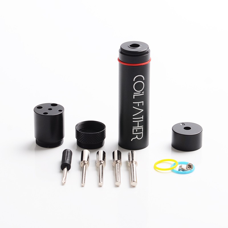 Authentic Coil Father Coiling Kit V2 Vape Coil Jig for Coil Size 2.0mm / 2.5mm / 3.0mm / 3.5mm - SS, 17mm Diameter,