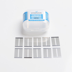 Authentic Vandy Vape Mesh V2 RDA Replacement A1 Dual M Coil Mesh Sheet - Silver, 0.15ohm (45~70W) (10 PCS)