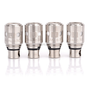 Auténtico Uwell cabezales de bobina para el tanque de la corona sub ohm - plateado, 0.5 ohm (30 ~ 80w) (4 pcs)