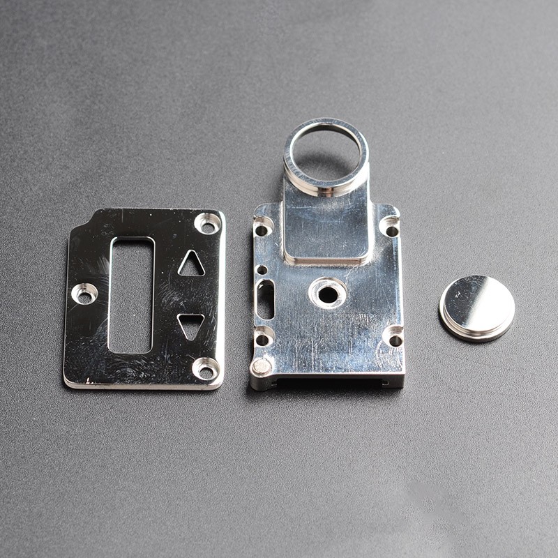 SXK Fire Button + Screen Plate + Button Plate Set for SXK BB 60W / 70W Box Mod Kit - Silver, Stainless Steel (3 PCS)