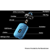 Authentic Eleaf Flasq 40W POD Mod Kit VW 1 ~ 40W, 1370mAh, 5ml, 0,4OHM / 0,8OHM
