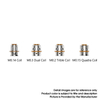 Authentic Geek Vape z Max Sub OHM Penggantian Tangki M0.3 Kepala Koil Ganda 0.3ohm 0.14ohm 0.2ohm Ka1 (55 ~ 65W) (5 pcs)