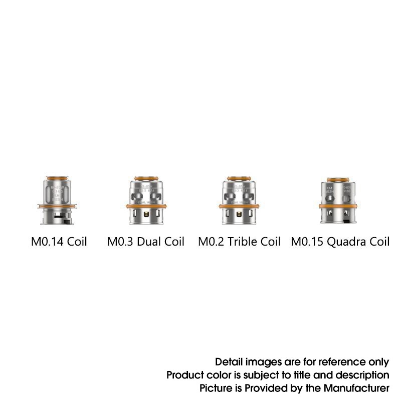 Authentic Geek Vape z Max Sub OHM Penggantian Tangki M0.3 Kepala Koil Ganda 0.3ohm 0.14ohm 0.2ohm Ka1 (55 ~ 65W) (5 pcs)