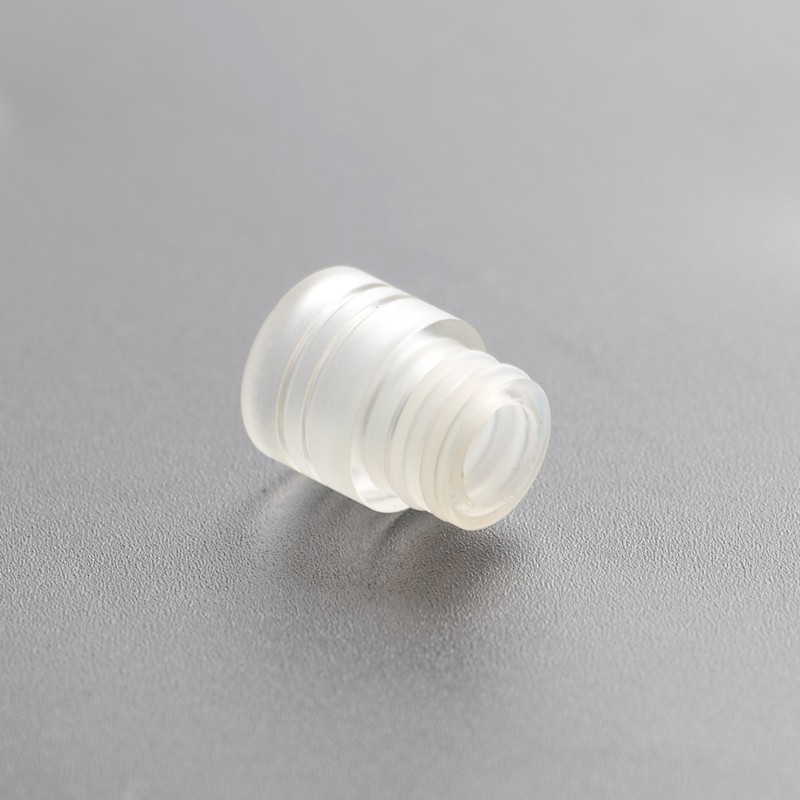 Shorty Wide Bore Replacement 510 Drip Tip for RDA / RTA / RDTA / Sub-Ohm Tank Vape Atomizer - Clear, Delrin, 13.75mm