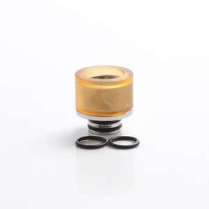 Authentic Reewape AS309 Replacement 510 Drip Tip for RDA / RTA / RDTA / Sub-Ohm Tank Vape Atomizer - Gold, Resin + SS, 15.5mm