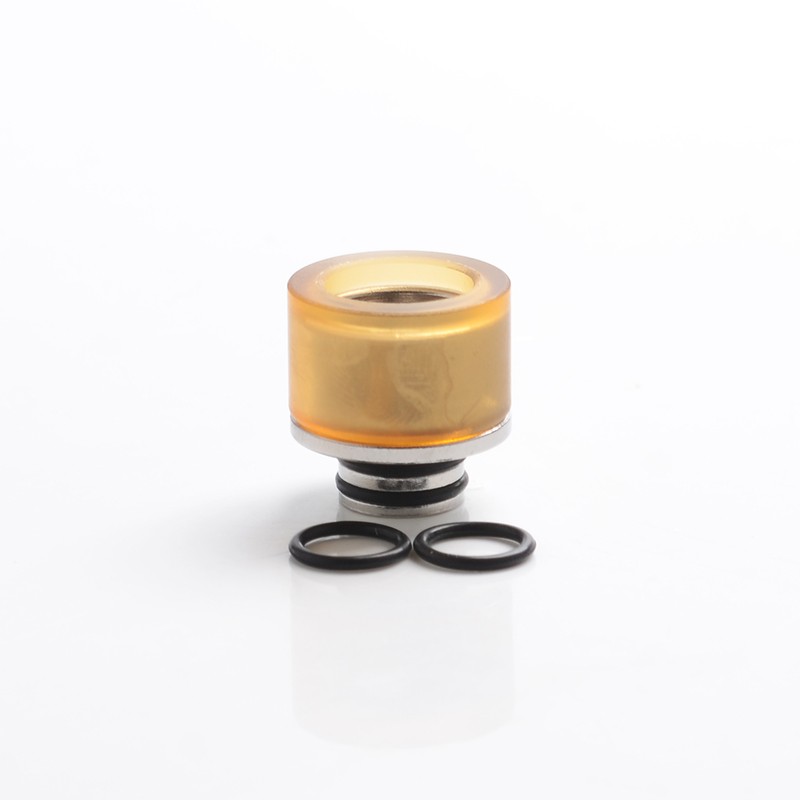 Authentic Reewape AS309 Replacement 510 Drip Tip for RDA / RTA / RDTA / Sub-Ohm Tank Vape Atomizer - Gold, Resin + SS, 15.5mm