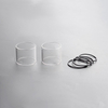 Authentisch Steam Crave Aromamizer Ragnar RDTA Vape Atomizer Ersatzglas Tankrohr - transparent, 25 ml (2 PCs)