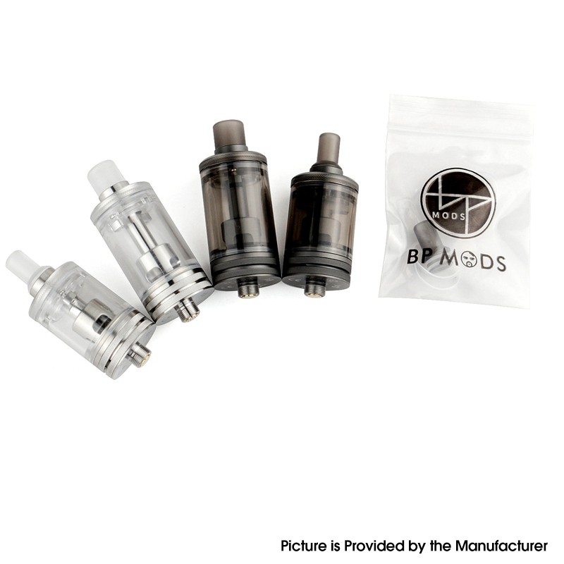 Authentic BP Mods Pioneer S Tank Clearomizer Vape Atomizer Long Version 4ml RDL 0.55ohm / MTL 1.05ohm 22mm