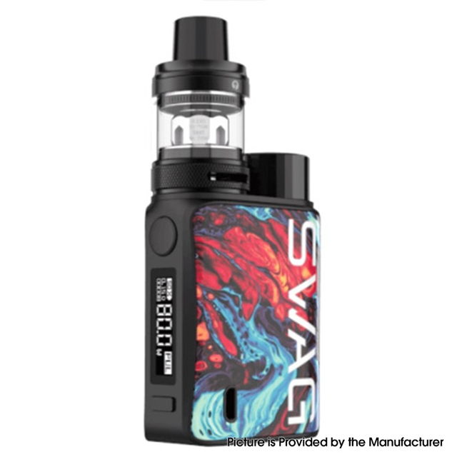 Authentic Vaporesso Swag II 80W VW Box Mod W / NRG PE Tank Atomizer Vape KIT - LAVA ، 5 ~ 80W ، 1 X 18650 ، 3.5ml ، 0.15 / 0.5OHMM