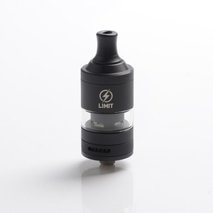 Authentic KIZOKU Limit MTL / DL RTA Rebuildable Tank Vape Atomizer - Black, Stainless Steel + Pyrex Glass, 3ml, 22mm Diameter