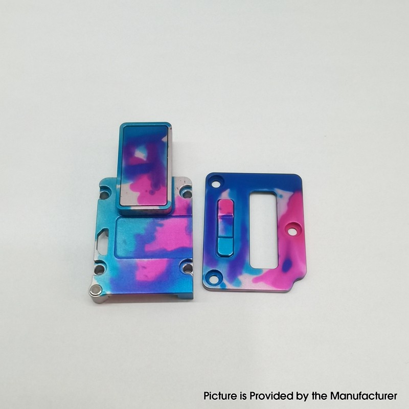 Authentic MK Mods Inner Panel Square Button 4-in-1 Inner Set for SXK BB / Billet Mod Kit with USB Slot