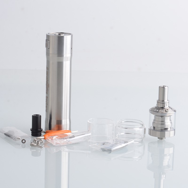Authentic Steam Crave Mini Robot Tube Mod + MTL RTA Vape Kit 1 x 18650, 2.0ml / 3.0ml, 23mm Diameter
