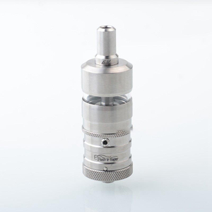 Flash E -PAPOR V4.5S + RTA RETABLEABLE ATOMIZER - Silver و Titanium Alloy + Glass و 4.5 مل وقطر 23 ملم