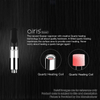 Airistech Quaser Vaporizer Pen Vape 키트, 350mAh, 석영 난방 기술, 혁신적인 DAB 마우스 피스, 1.8ohm