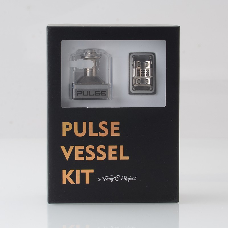 Authentic Vandy Vape Pulse Vessel Kit 3.7ml RBA Tank + 5.0ml Pre-Built Tank Cartridge + VVC Mesh Coil