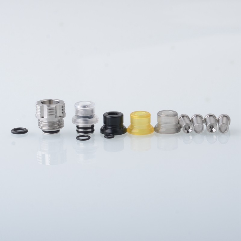 Vapeasy BB Drip Tip Adapter + MISSION XV Quantum 510 Drip Tip Kit for SXK BB / Billet Box Mod 