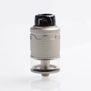 Authentic Vandy Vape Pyro V3 RDTA Rebuildable Dripping Tank Atomizer w/ BF Pin - Frosted Grey, SS, 2ml, 24mm Diameter