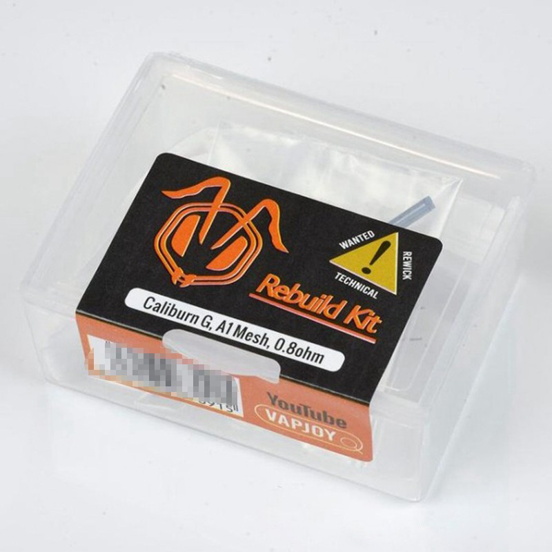 VAPJOY DIY Rebuild Kit for Caliburn G Coil 0.8ohm, A1 Mesh Coil (10