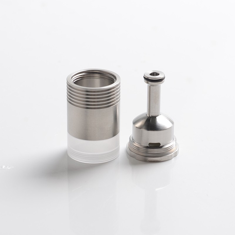 5AVape Replacement Standard Set Chimney + Tank Tube for KA V9 Style RTA - Silver, Stainless Steel + PC, 5.0ml
