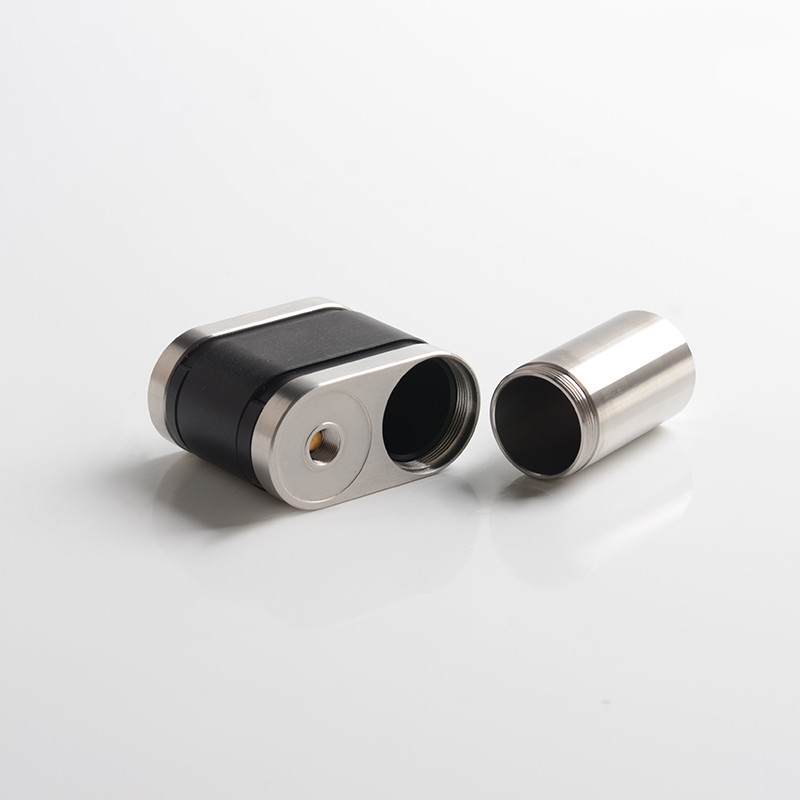Stratum Balance 60W TC VW Vape Box Mod - Silver + Black, 1~60W, 1 x 18350 / 18650, Evolv DNA 60 Chip