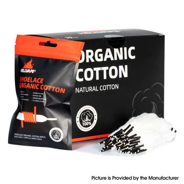 Authentic Hellvape Shoelace organische Baumwolle für RDA / RTA / RDTA VAPE ZUTOMISCER - (40 PCs)