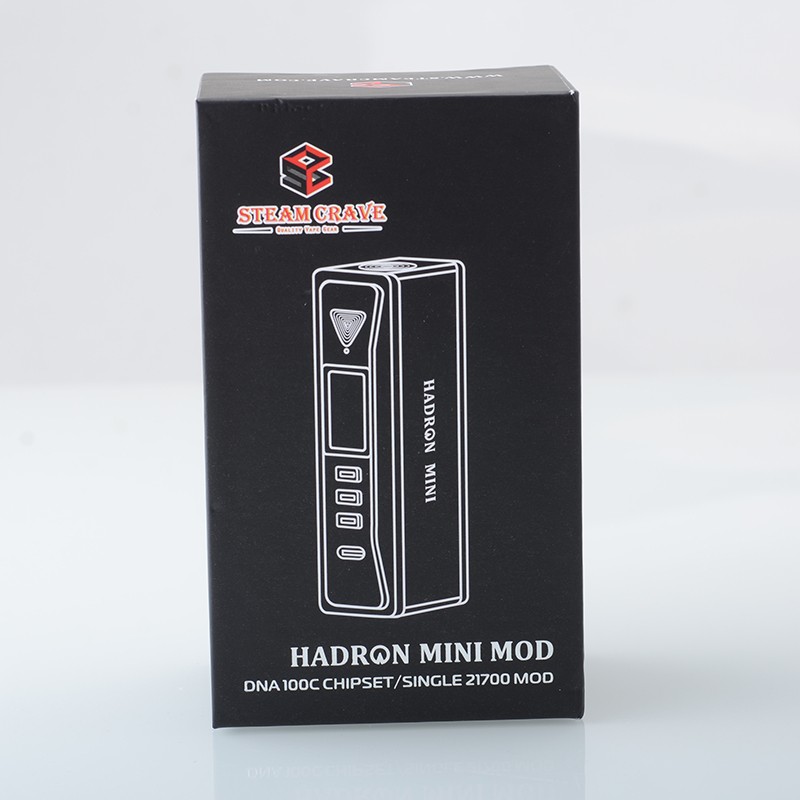 Authentic Steam Crave Hadron Mini DNA100C Vape Box Mod VW 1~100W, 1 x 18650 / 20700 / 21700, Evolv DNA 100C chipset