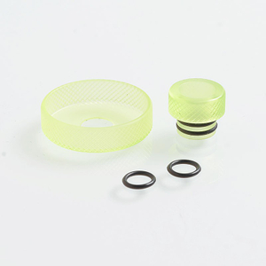 Never Normal Style 510 Drip Tip + Decorative Ring for 22mm Atomizer - Green, PMMA