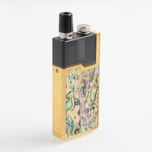 Authentic Lost Vape Orion DNA GO 40W 950mAh All-in-one Starter Kit - Gold Abalone, 2ml, 0.25 Ohm / 0.5 Ohm