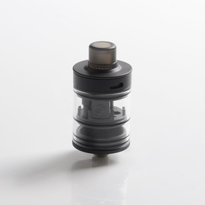 Authentic Auguse Khaos RDTA Rebuildable Dripping Tank Vape Atomizer w/ BF Pin - Full Black, SS + Glass / PC, 22mm, 2.0ml