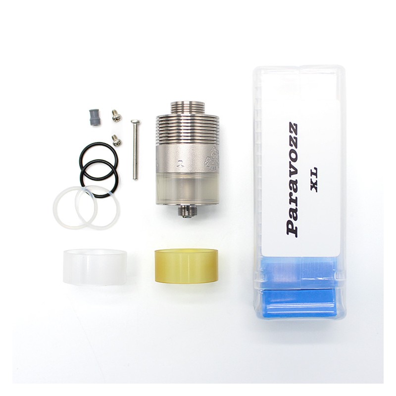 SXK Paravozz Cyclone Cool XL RDTA Rebuildable Dripping Tank Vape Atomizer Titanium Alloy 22mm Diameter