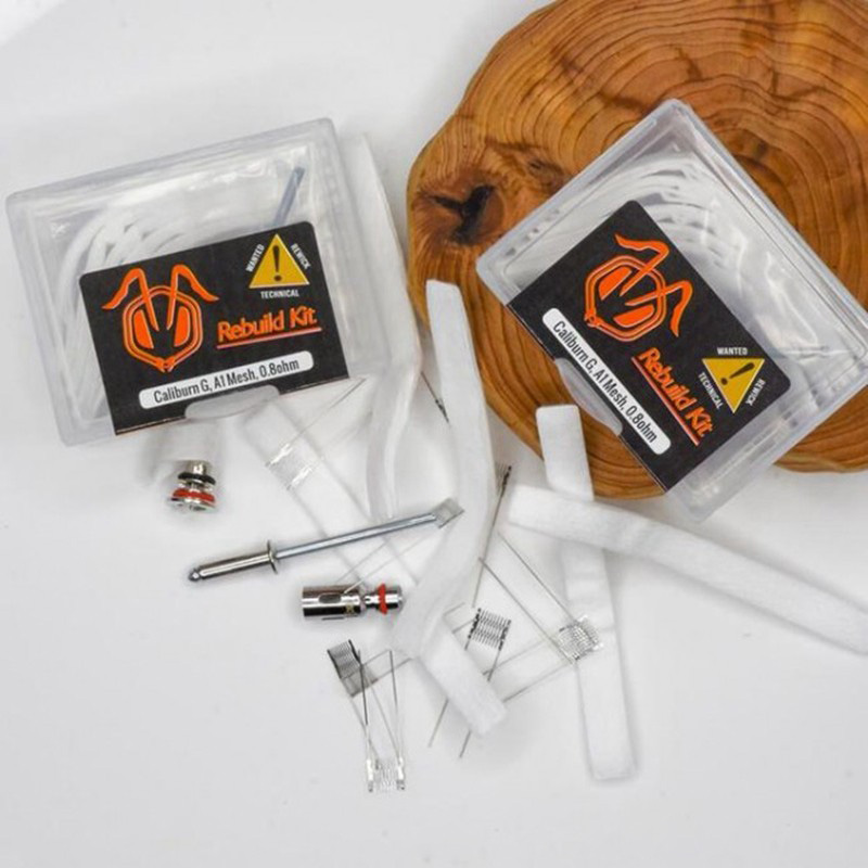 VAPJOY DIY Rebuild Kit for Caliburn G Coil 0.8ohm, A1 Mesh Coil (10