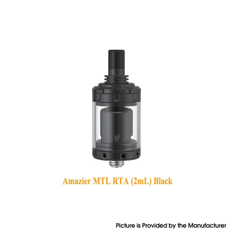 Authentic Ambition Mods Amazier MTL RTA Rebuildable Tank Vape Atomizer 316SS + Glass, 2.0ml/4.0 ml 22mm