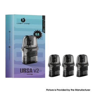 Authentic Lost Vape URSA V2 POD CARTRIDGE UNTUK URSA NANO / URSA BABY POD - 0.8OHM, 2.5ML (3 PCS)