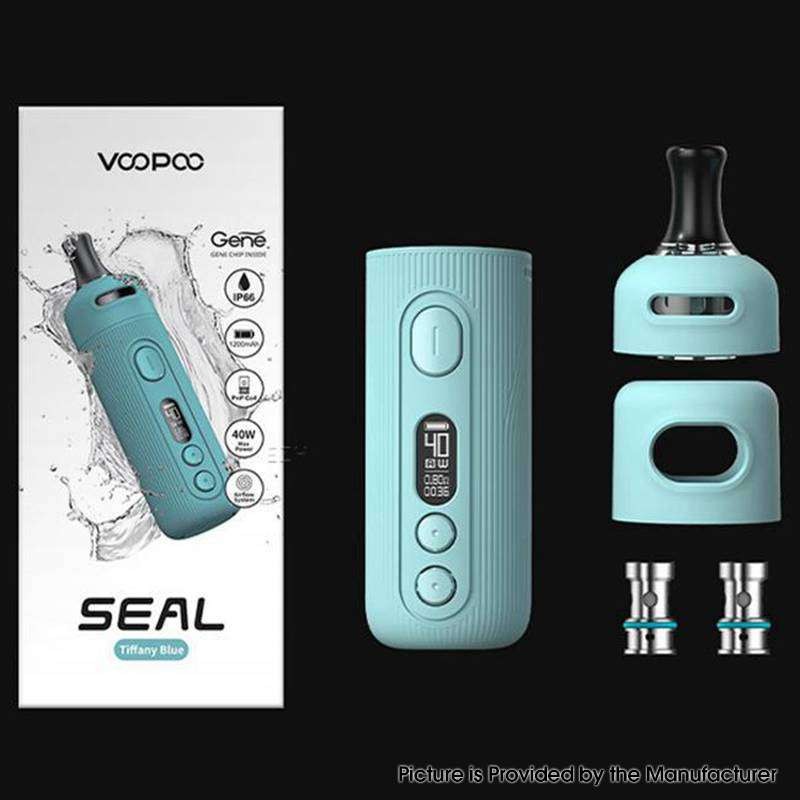  VOOPOO SEAL Pod System Vape Kit 1200mAh, VW 5~40W, 2.0ml, 0.8ohm / 1.2ohm