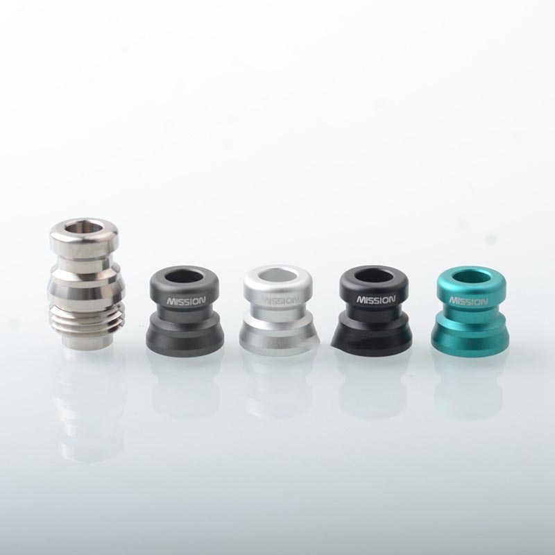 Mission XV Cosmos Drip Tip Set for BB / Billet Box Mod Stainless Steel + Aluminum