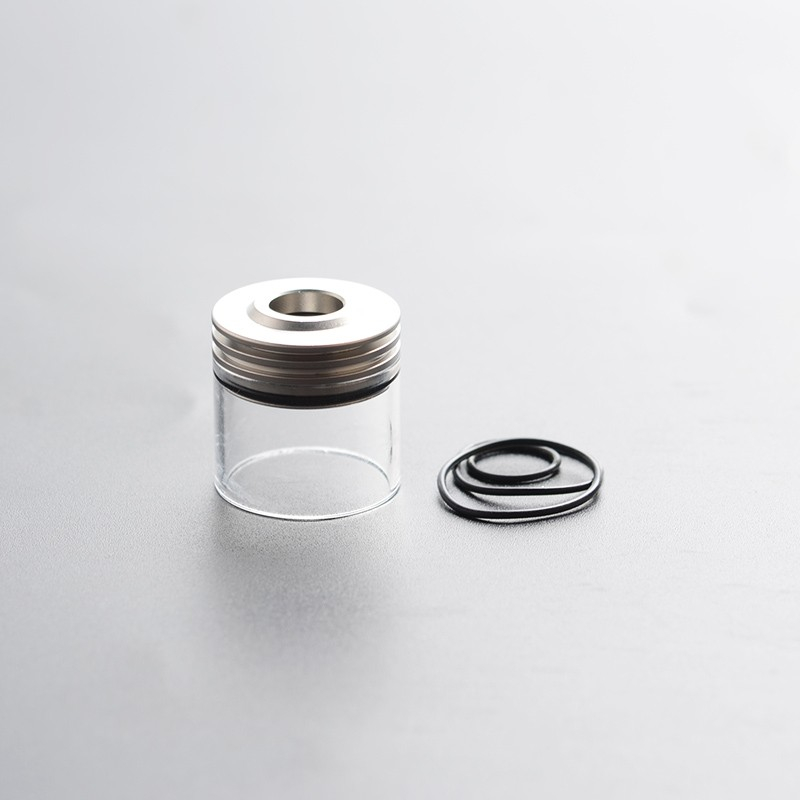 정통 Auguse ERA MTL RTA 교체 상단 충전 상단 캡 탱크 튜브 -은, 스테인레스 스틸 + 유리, 3ML, 타입 B