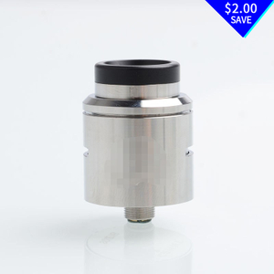 C2MNT COSMONAUT V2 Style RDA Rebuildable Dripping Atomizer w/ BF Pin - Silver, Stainless Steel, 24mm Diameter