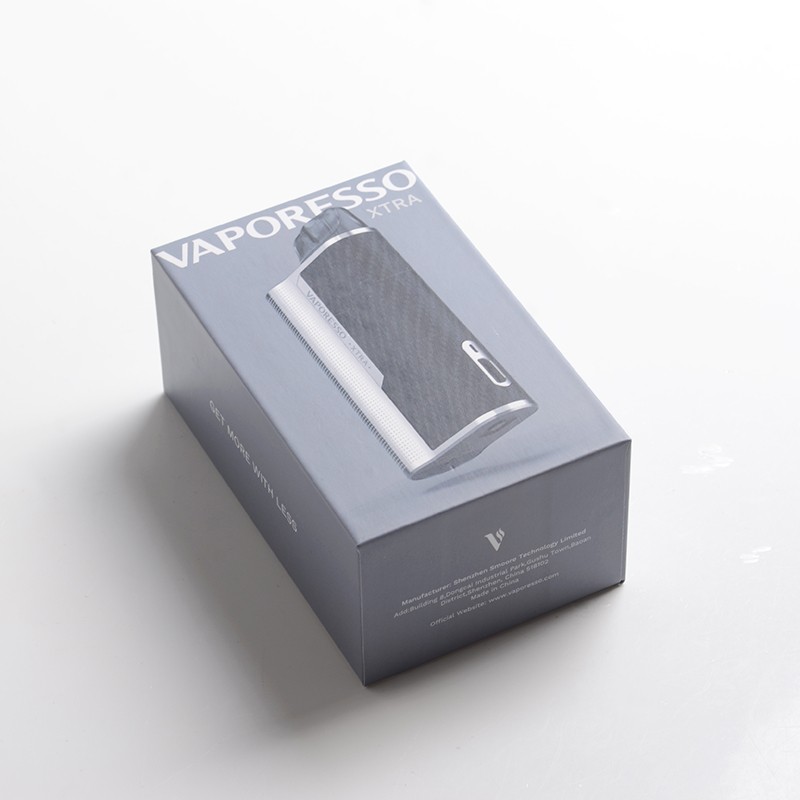 Autêntico Vaporesso Xtra 900mAh POD System Vape kit inicial - prata, 2ml, 0,8OHM / 1.2OHM