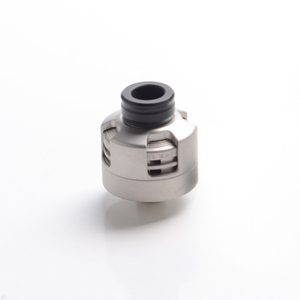 Vapeasy Armor Engine Style RDA Rebuildable Dripping Atomizer w/ BF Pin - Sand Blasting Silver, 316 Stainless Steel, 22mm Dia.