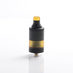 Authentic Yachtvape Pandora 30 Plus Airflow Combinations MTL RTA Rebuildable Tank Vape Atomizer - Black, SS + Ultem, 22mm Dia.