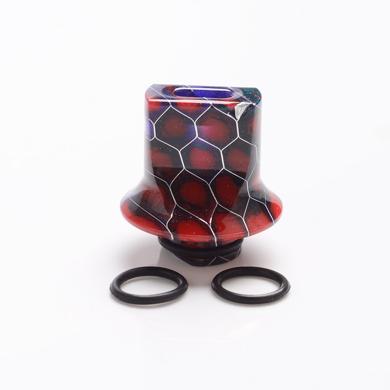 uthentic Reewape AS281S 510 Replacement Drip Tip for RDA / RTA / RDTA / Sub-Ohm Tank Atomizer - Purple Red, Resin, 18mm